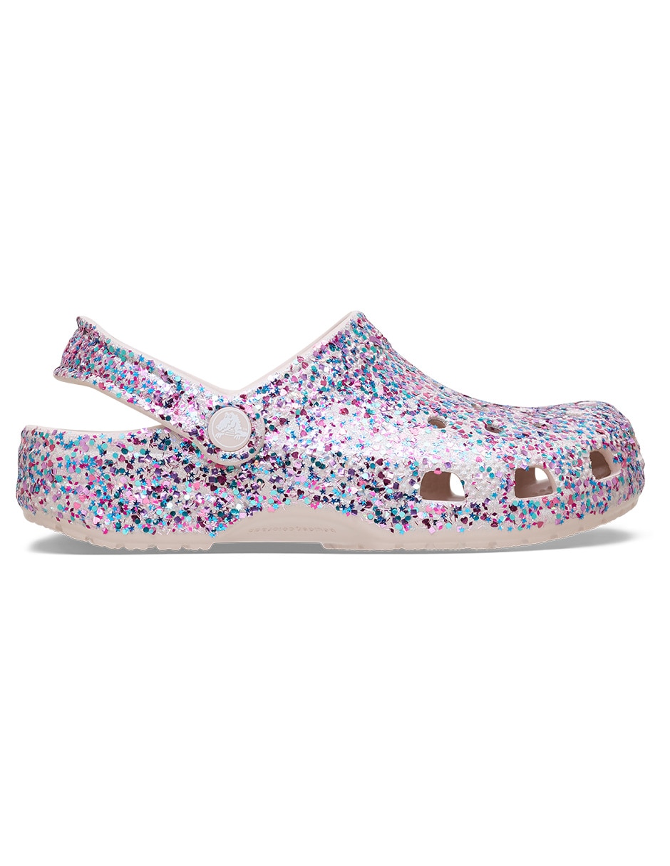 Sandalia Classic Dazzle Glitter Clog K para niña 6