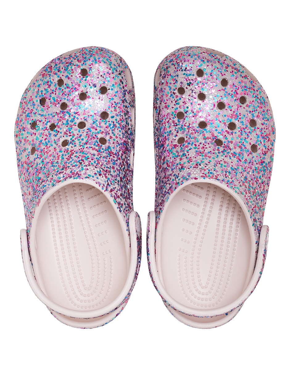 Sandalia Classic Dazzle Glitter Clog K para niña 5