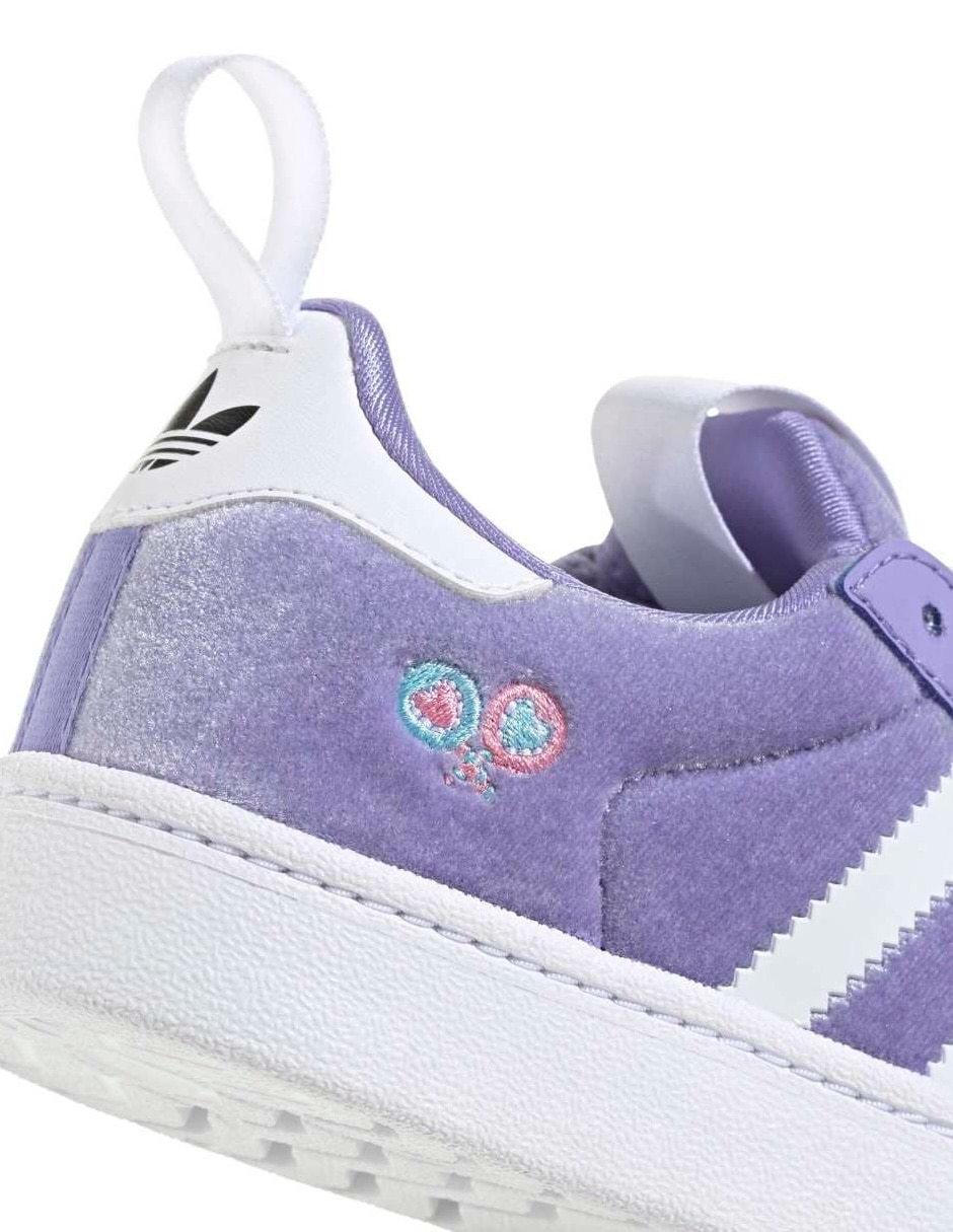 Tenis para niña superstar quickon 8