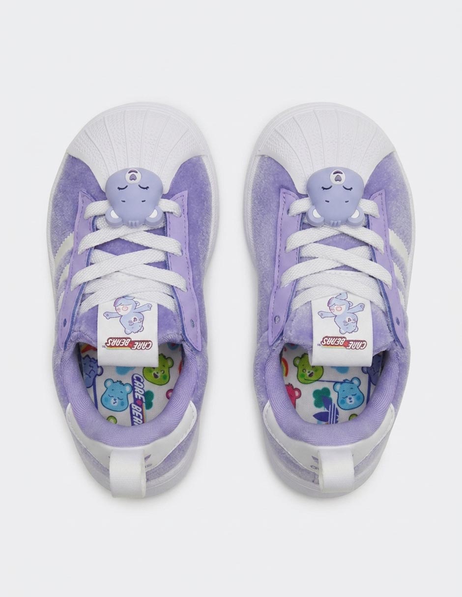 Tenis para niña superstar quickon 3