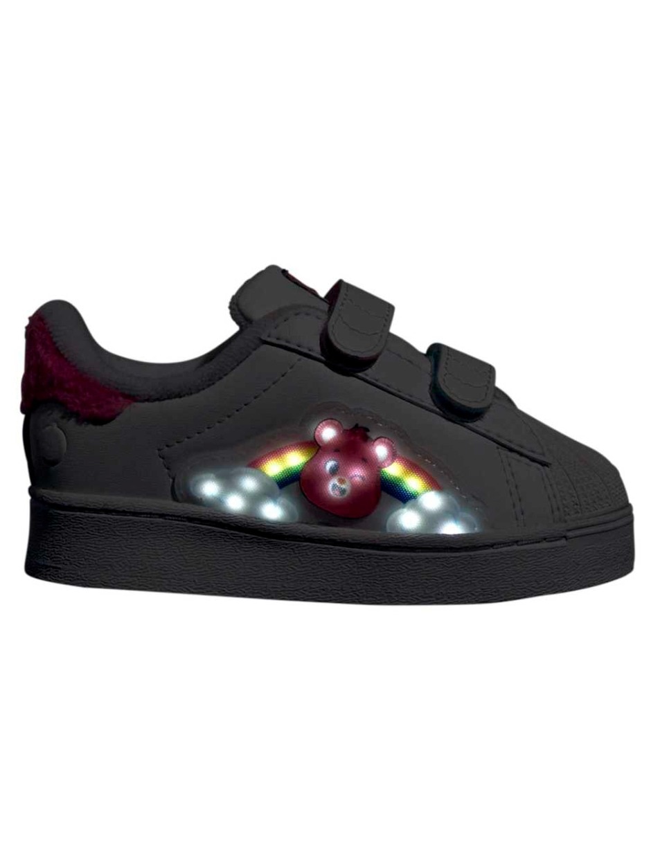 Tenis para niña superstar led lights cf i 12