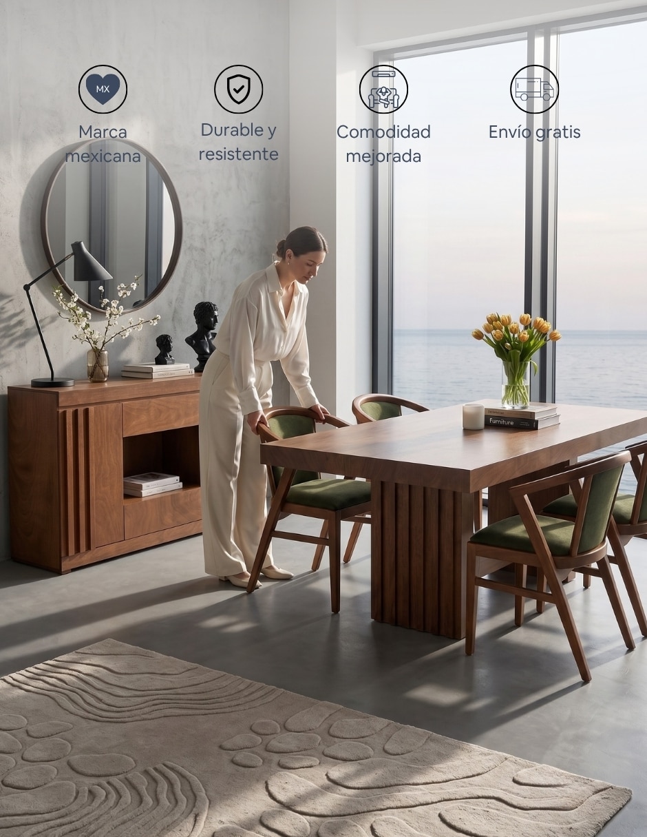 Comedor italia con bufetero para 6 personas