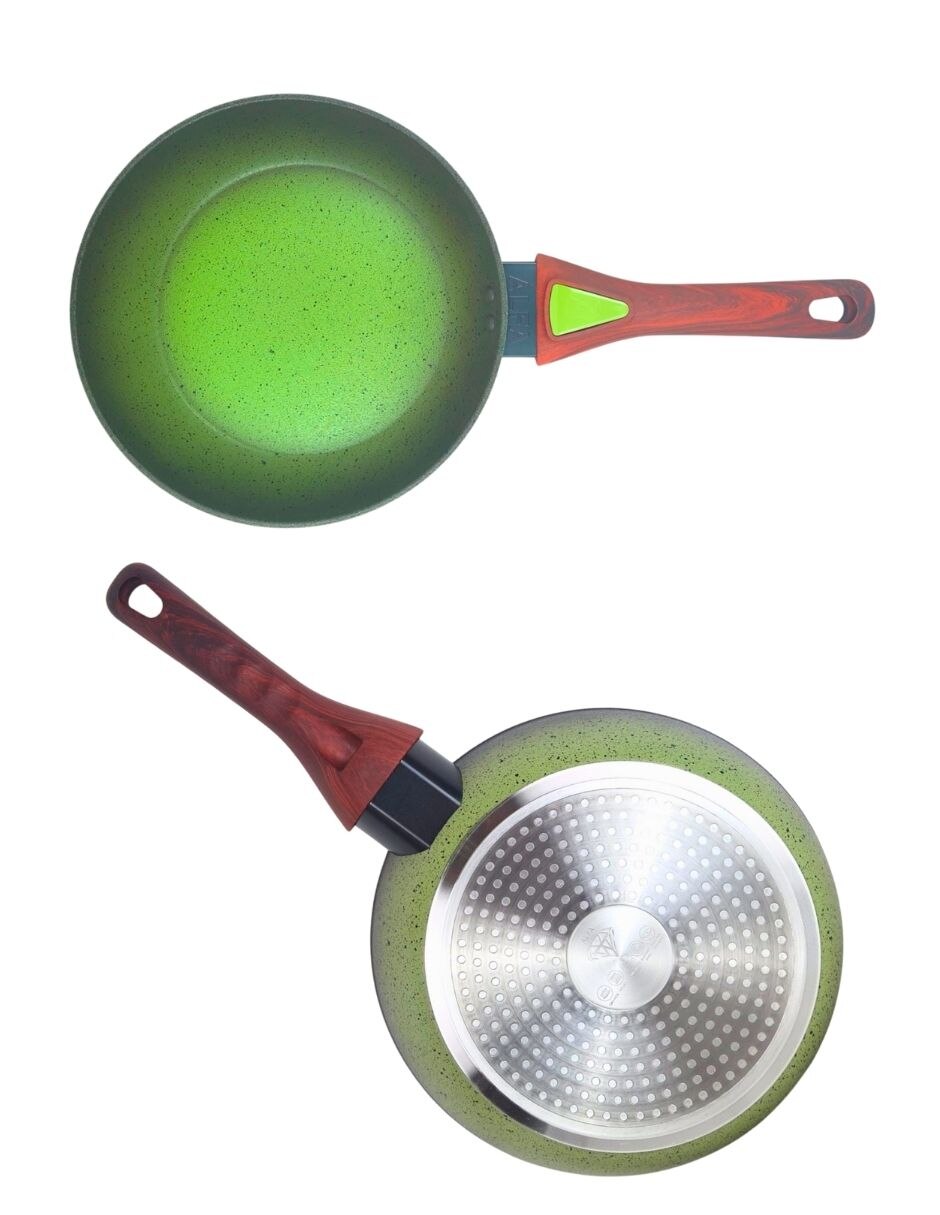 Batería de cocina iris avocado de aluminio forjado antiadherente cerámica 10 piezas 3