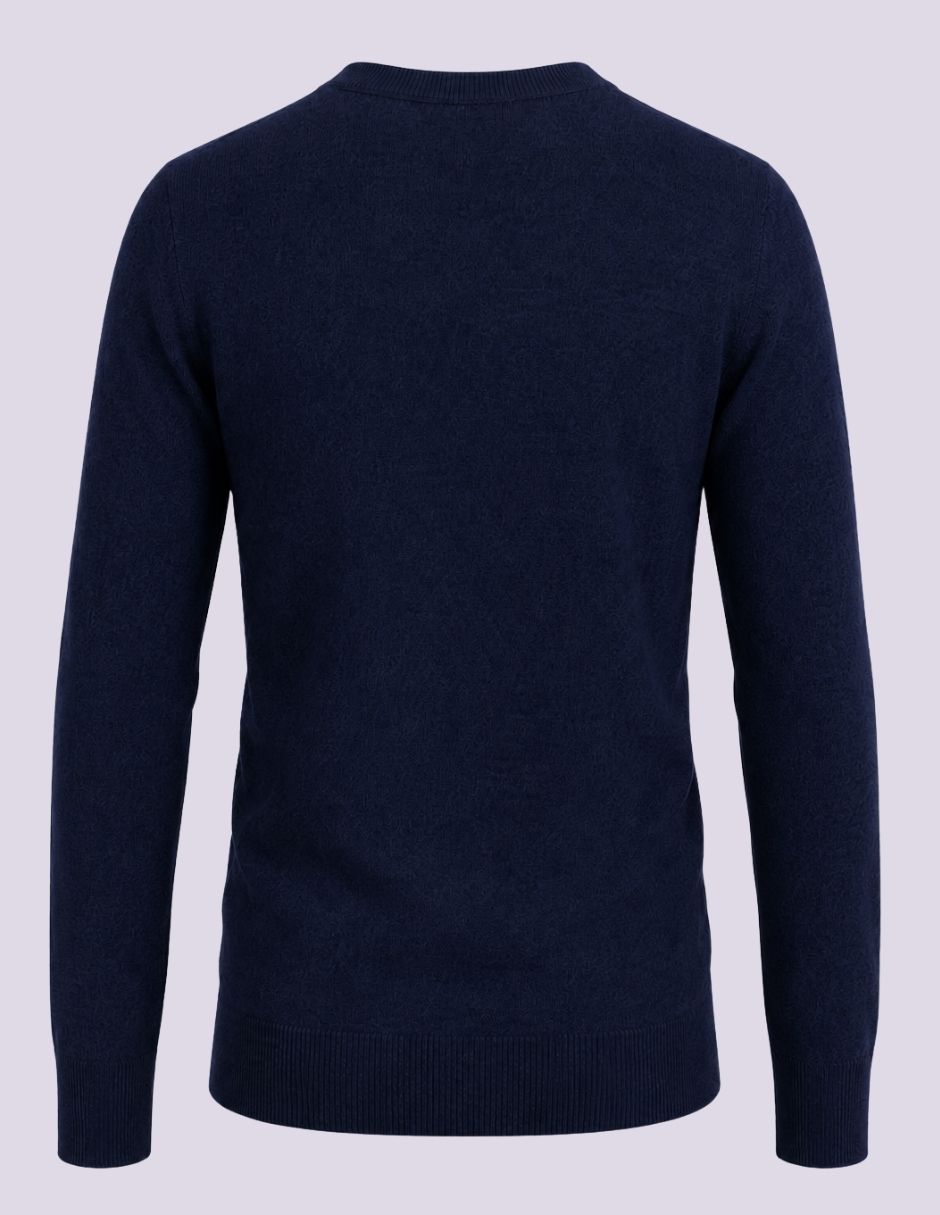Suéter cuello v para hombre 3