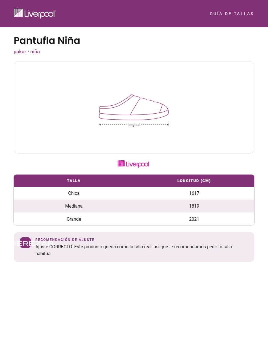 Pantufla para niña 3