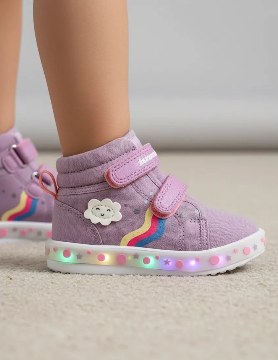 Tenis para niña arcoíris
