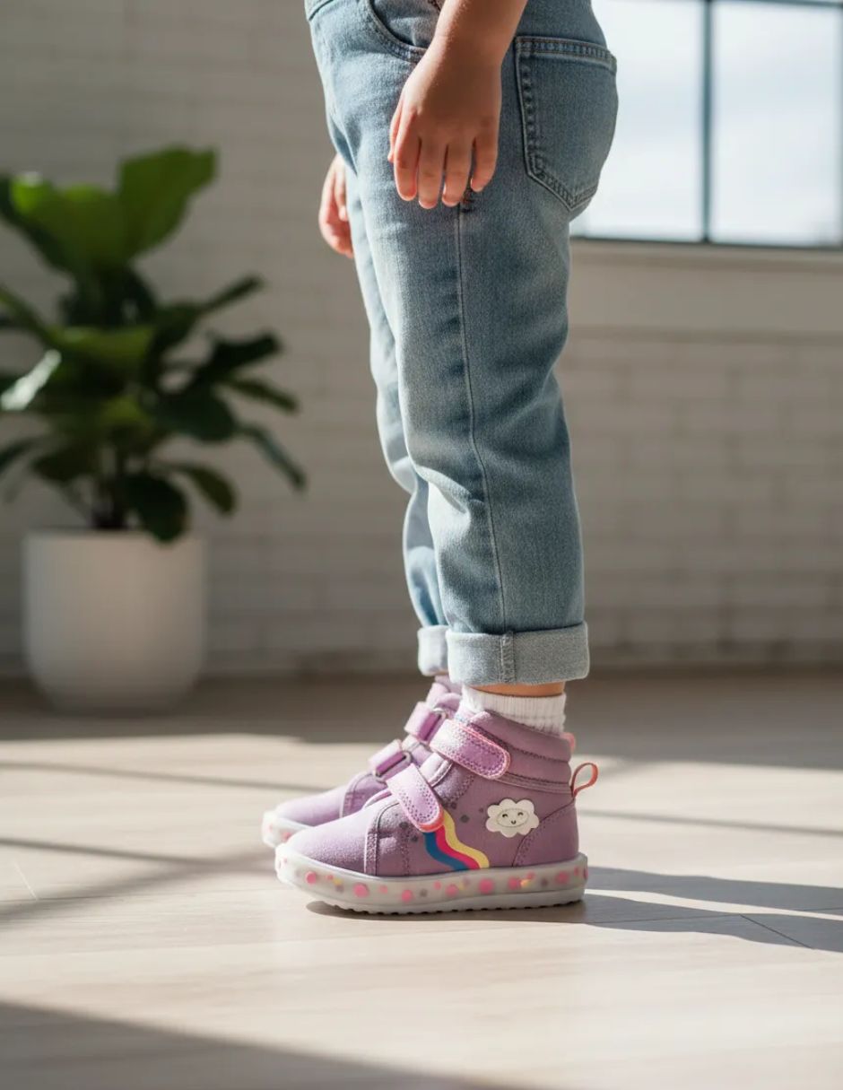 Tenis para niña arcoíris