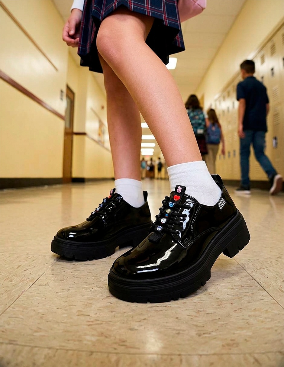 Zapato Back To School de Charol para Niños grandes Niña