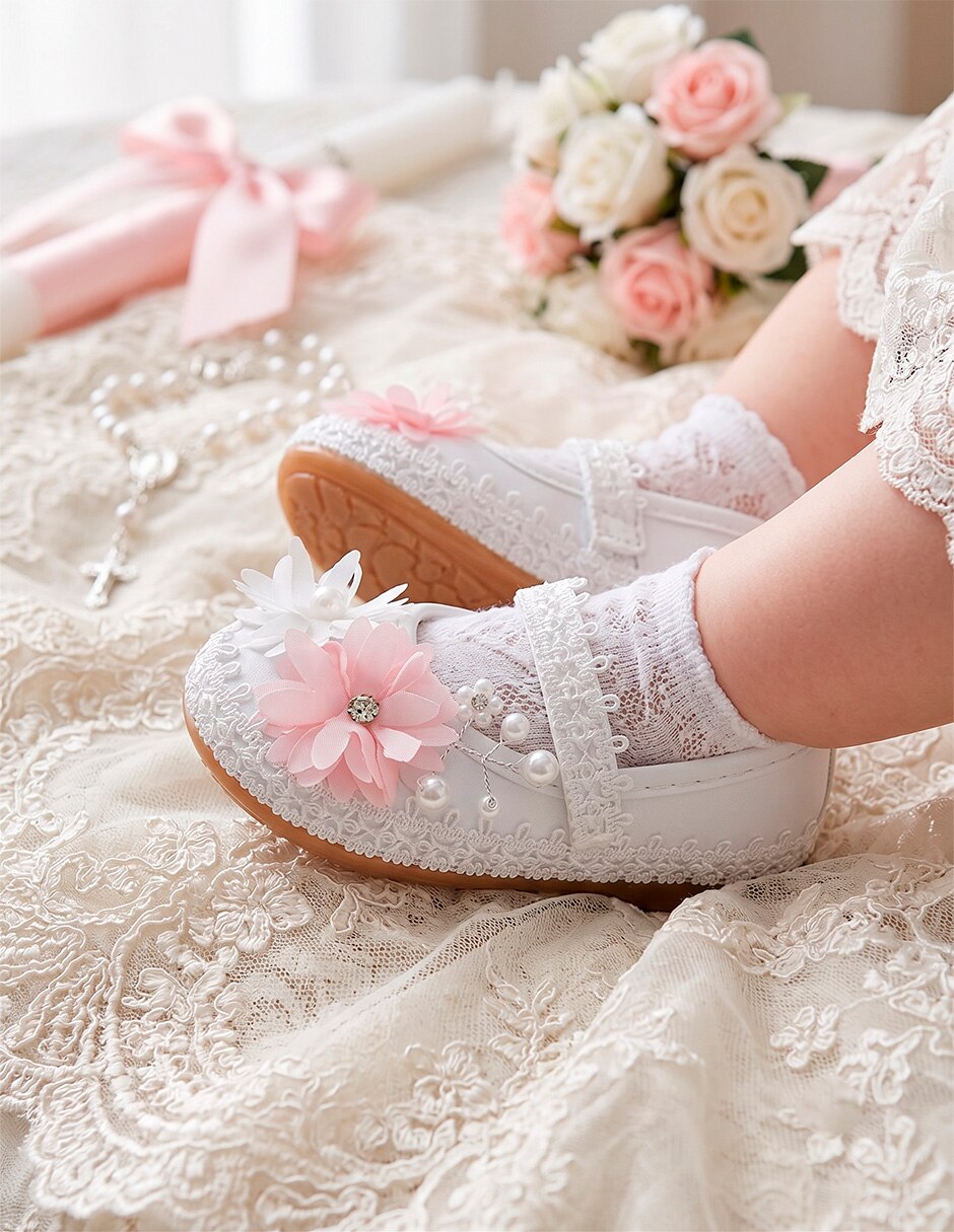 Balerina de piel (si aplica) Ceremonia Flor para Infantil Niña 7