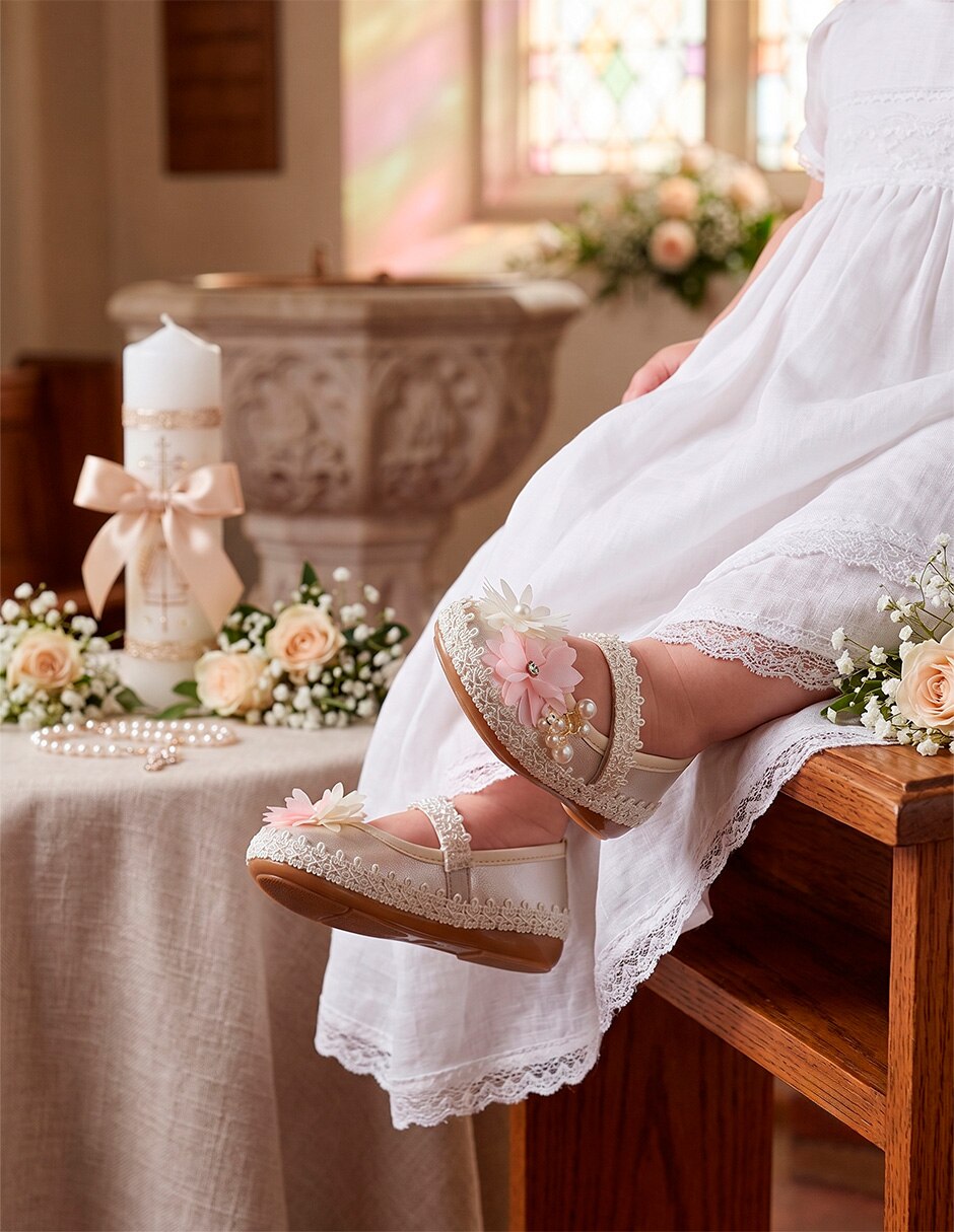 Balerina de piel (si aplica) Ceremonia Flor para Infantil Niña 5