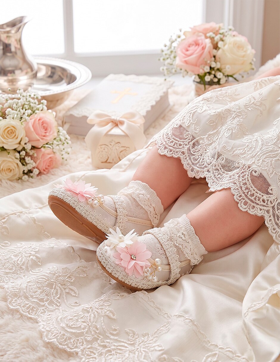 Balerina de piel (si aplica) Ceremonia Flor para Infantil Niña 6