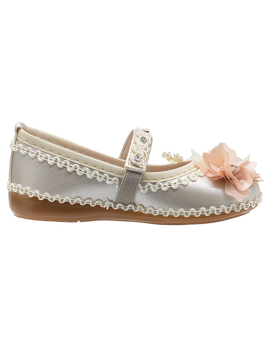 Balerina de piel (si aplica) CEREMONIA Flor para Infantil Niña 2