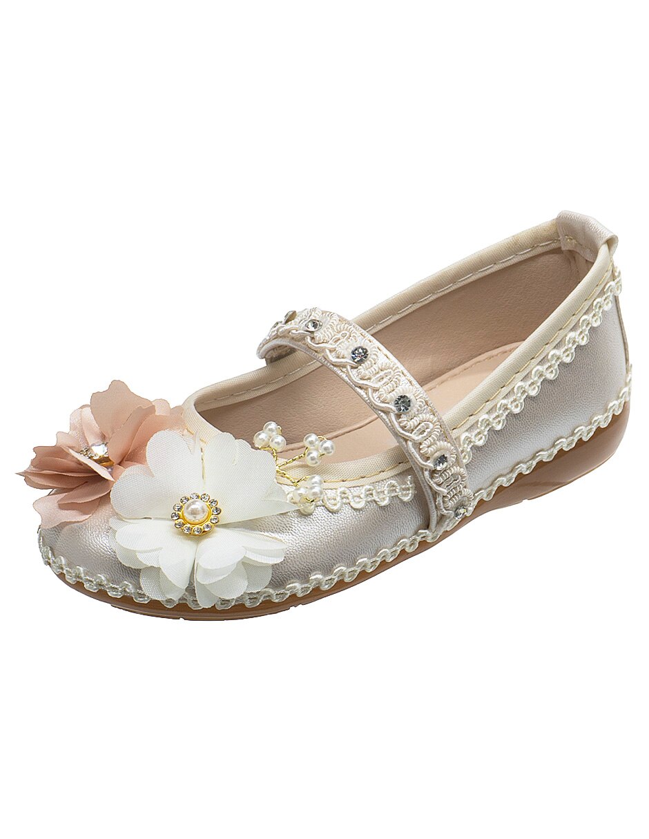 Balerina de piel (si aplica) CEREMONIA Flor para Infantil Niña 4