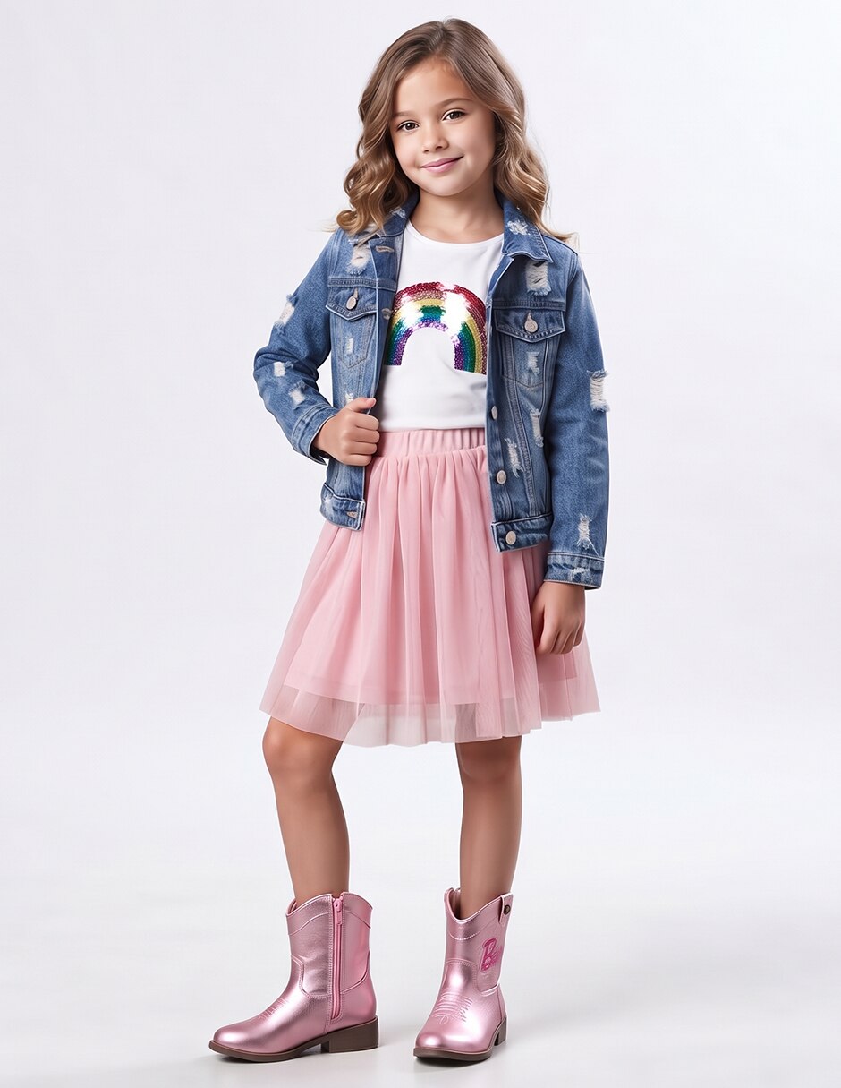 Botín barbie para niña 12