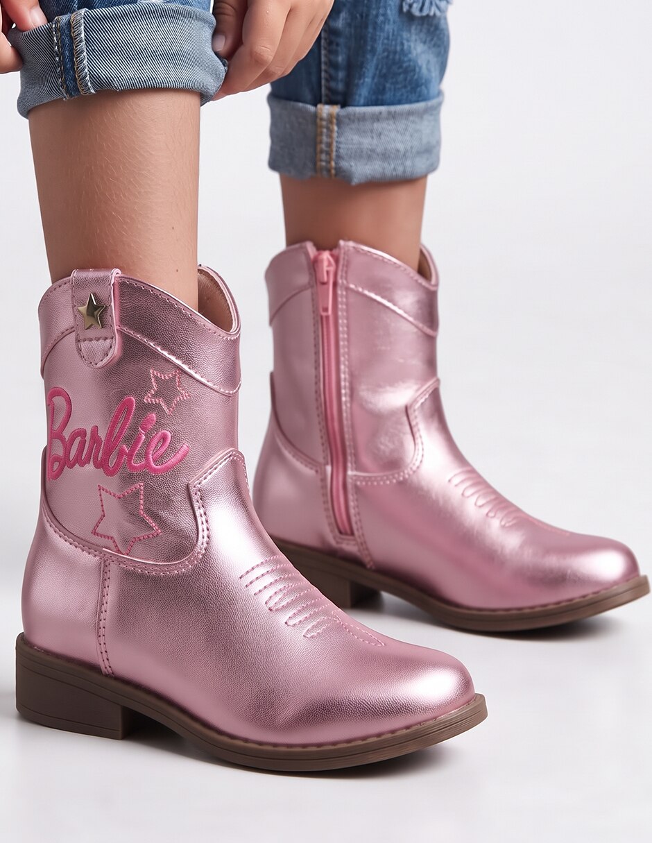 Botín barbie para niña 10