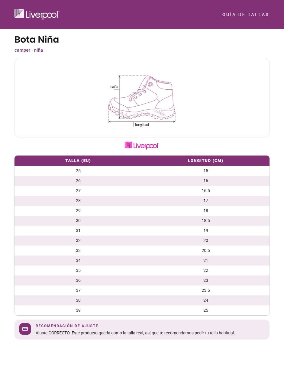 Bota de piel(si aplica) RUNNER FOUR KIDS No aplica para Infantil Niña 7