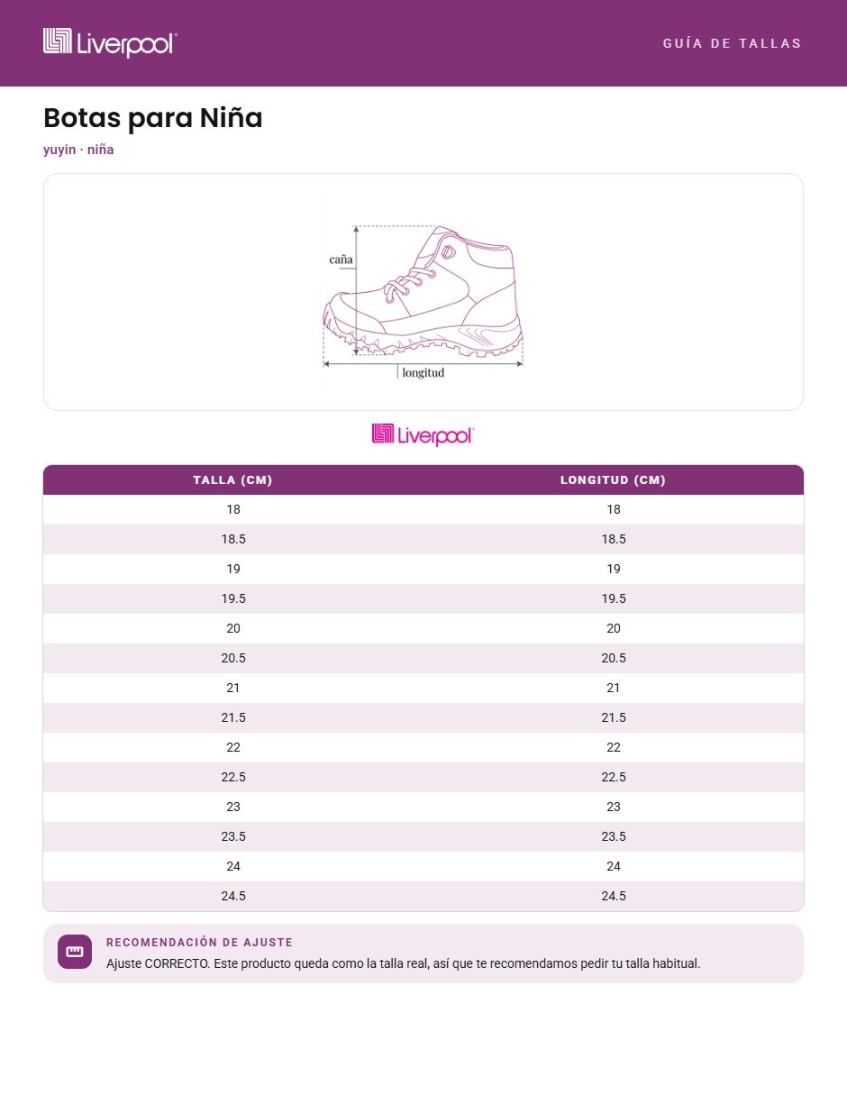 Bota para niña 7