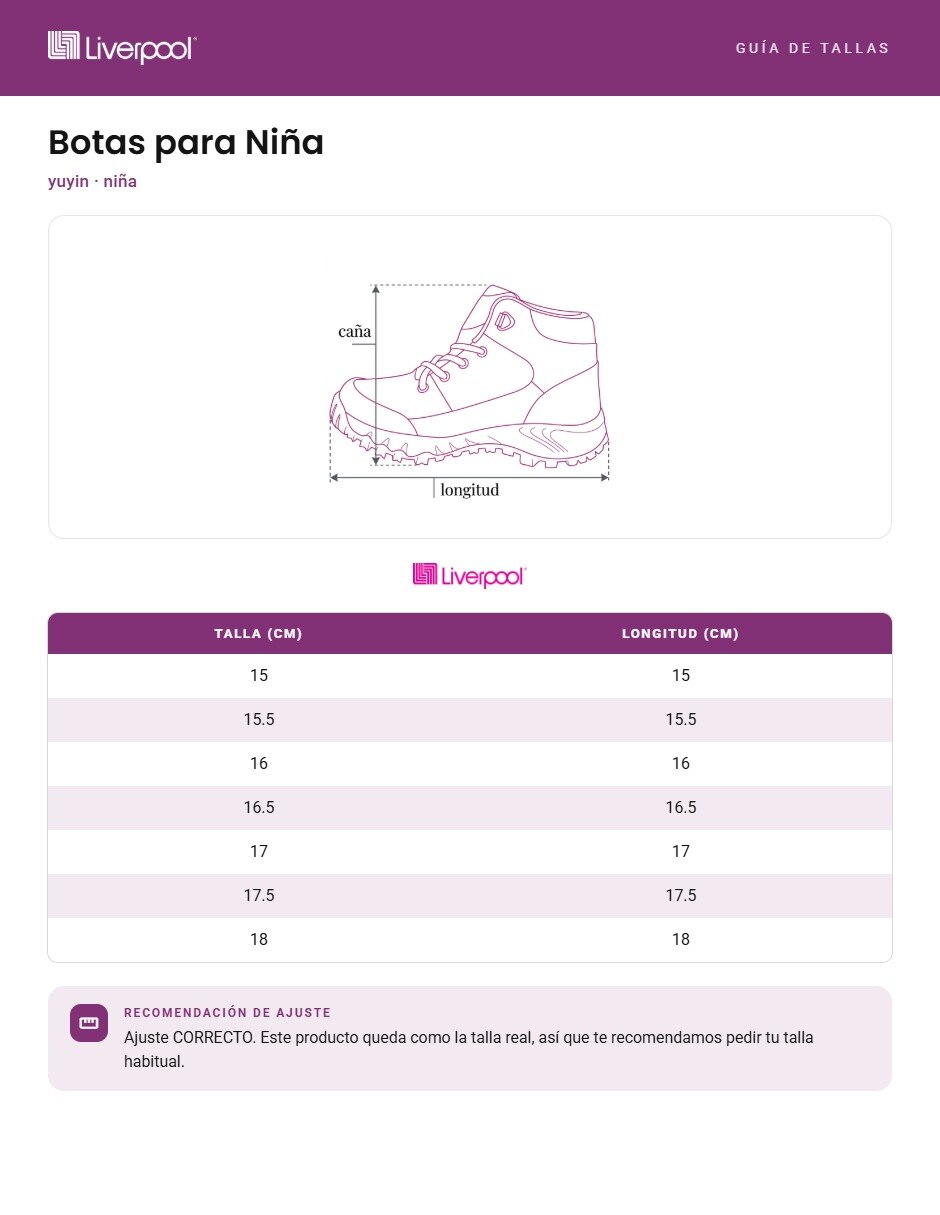 Bota para niña 7